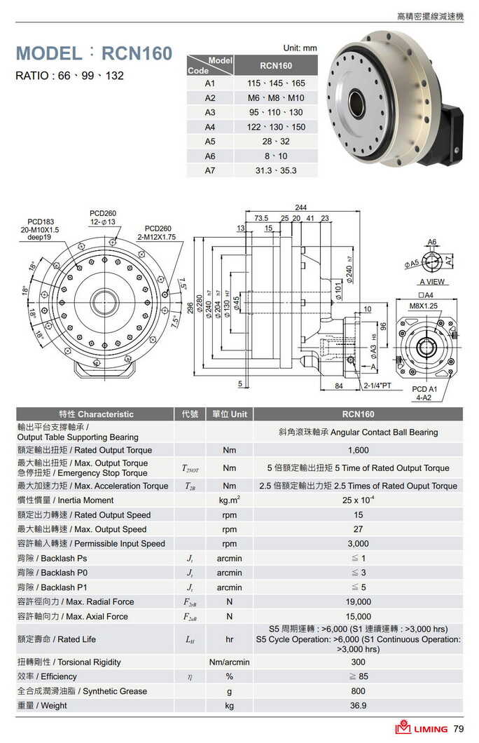 摆线减速机型号大全